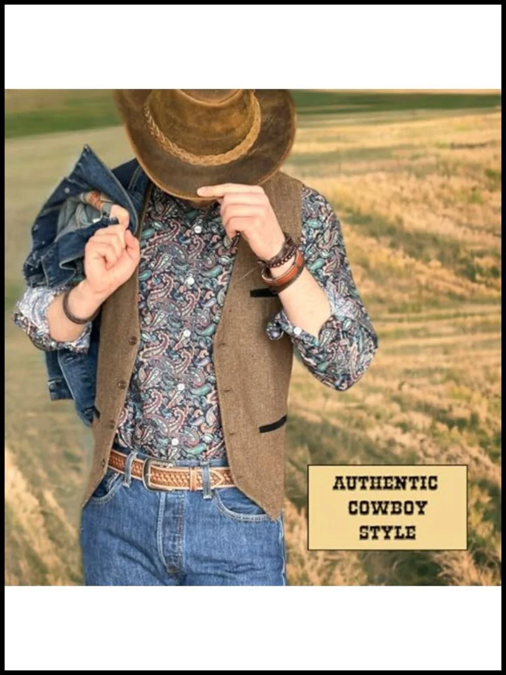 Handmade Tooled Full Grain Leather Western Belt for Men 1.5 inch
